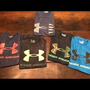 Bundle of youth under armour t-shirts
